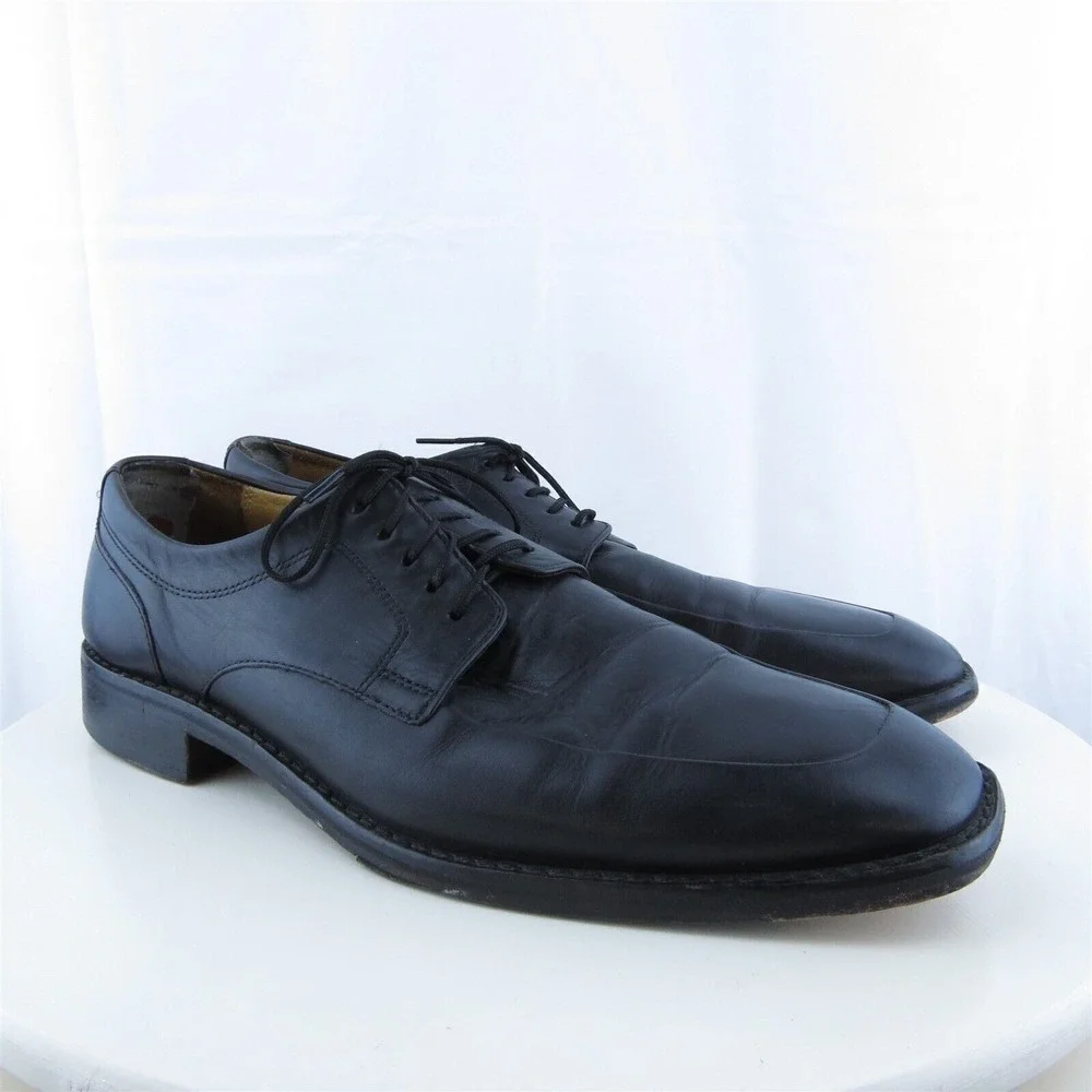 Cole Haan Men Derby Oxfords Shoes Black‎ Lace Up Size 9.5 Medium (D, M)